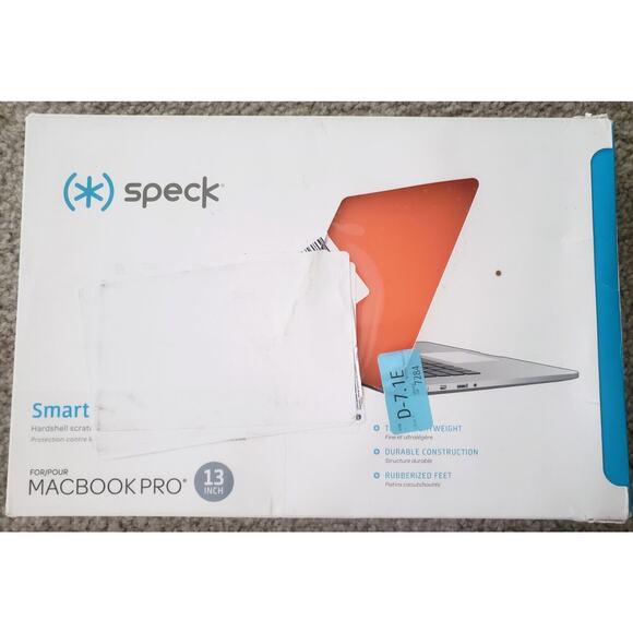 Speck Smartshell Case Macbook Pro 13 Inch Orange New In Box Lightweight Smooth - Picture 1 of 3